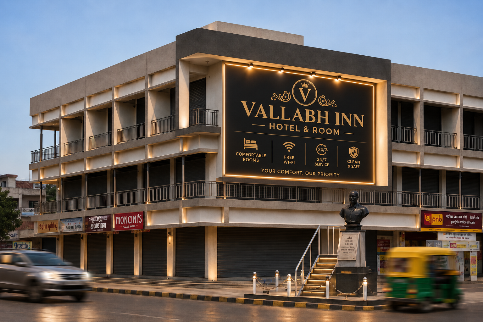 Vallabh Inn reception and lobby